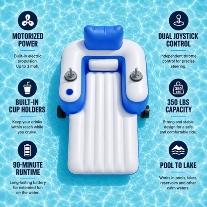 AquaFloaty™ Motorized Pool Lounger Pro