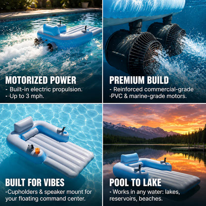 AquaFloaty™ Motorized Pool Lounger Pro