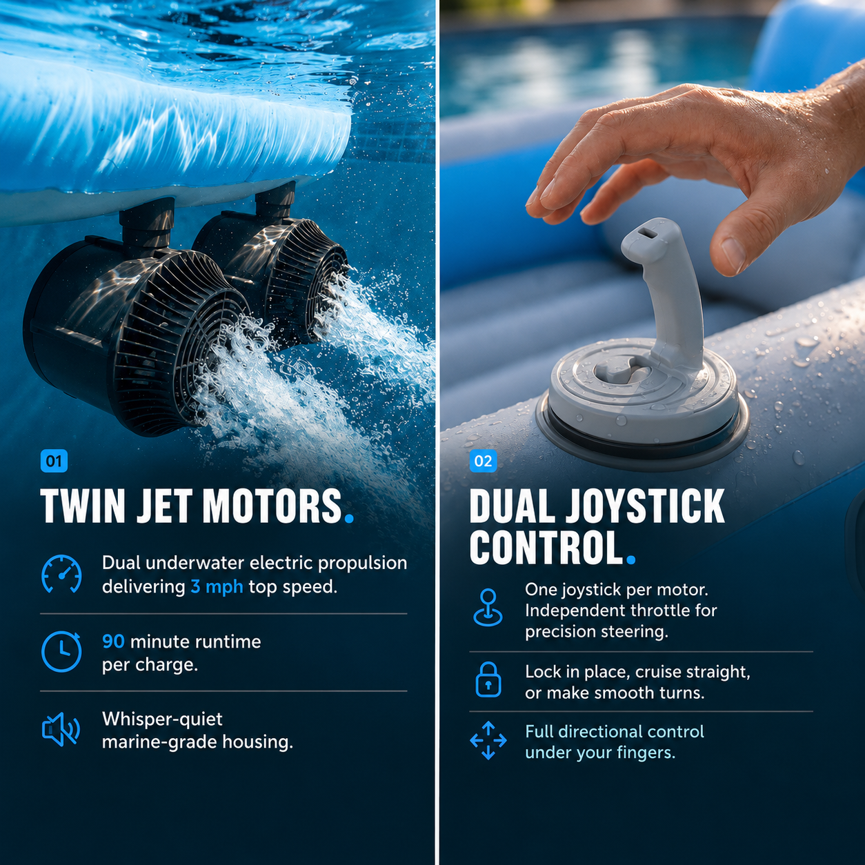 AquaFloaty™ Motorized Pool Lounger Pro
